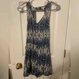 Navy and White Romper. Size Small.
